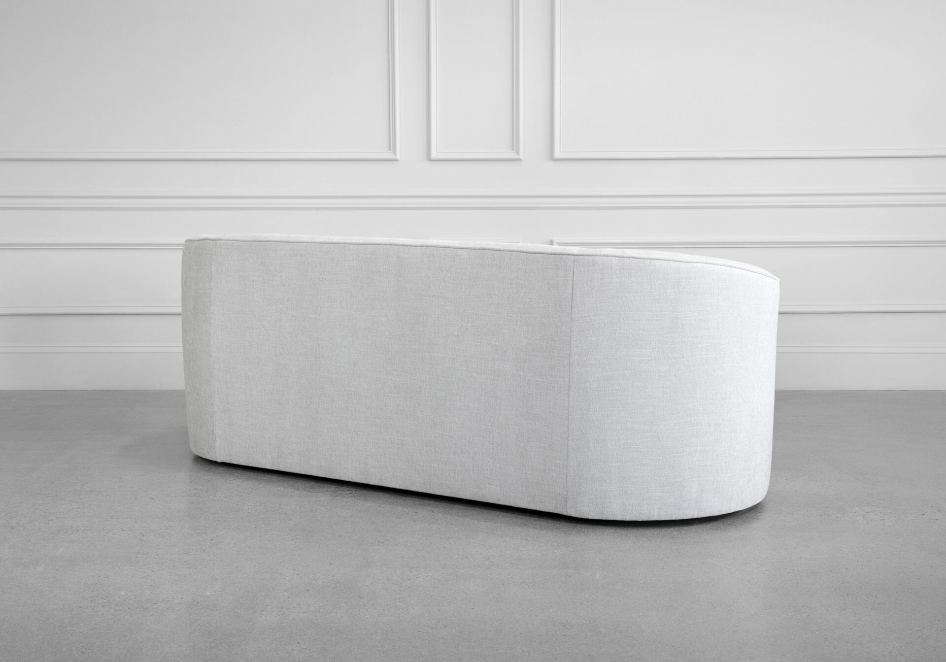 Sylvie Fabric Sofa in Gimma Silver - Back