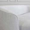 Sylvie Fabric Sofa in Gimma Silver - Close Up