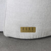 Sylvie Fabric Sofa in Gimma Silver - ELLE