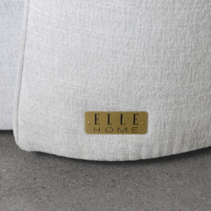 Sylvie Fabric Sofa in Gimma Silver - ELLE