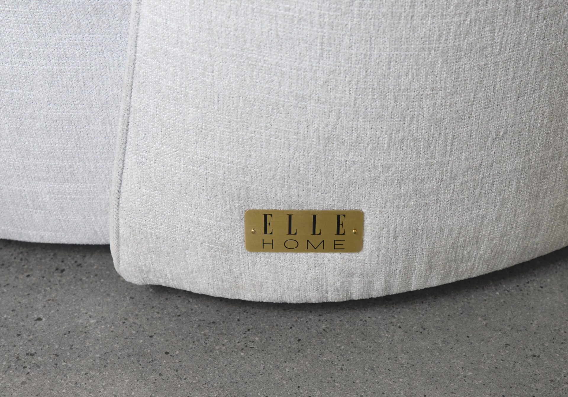 Sylvie Fabric Sofa in Gimma Silver - ELLE