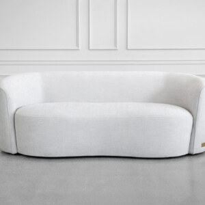 Sylvie Fabric Sofa in Gimma Silver - Front
