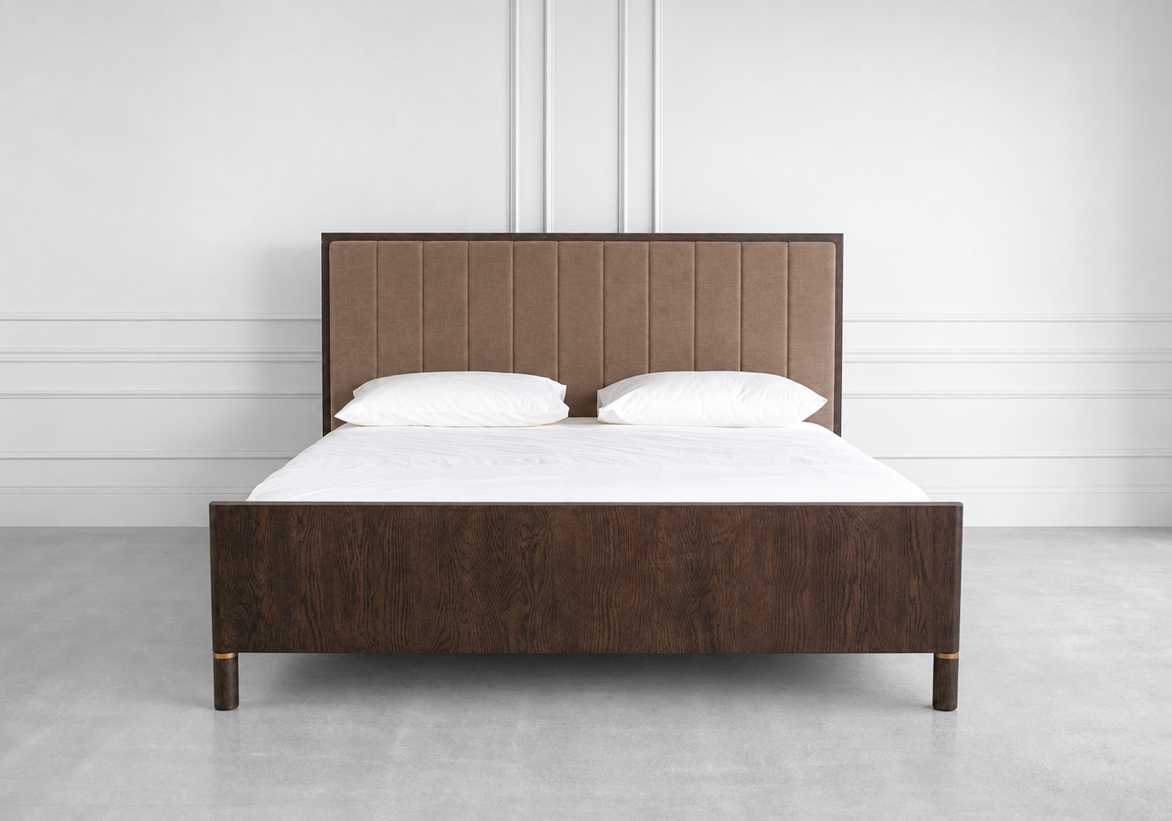 Arun Wood Bed - Front