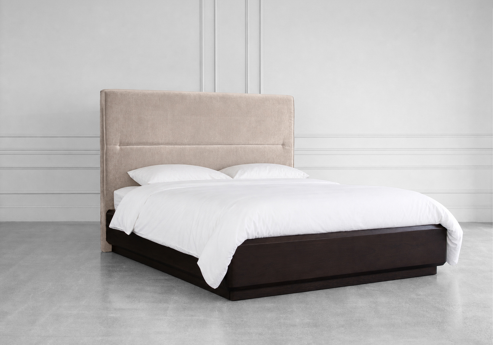 Natu Wood Bed - Angle