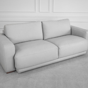Sarasota Leather Sofa in Light Grey Sarasota Leather Sofa in Light Grey