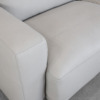 Sarasota Leather Sofa in Light Grey - Close Up Sarasota Leather Sofa in Light Grey - Close Up