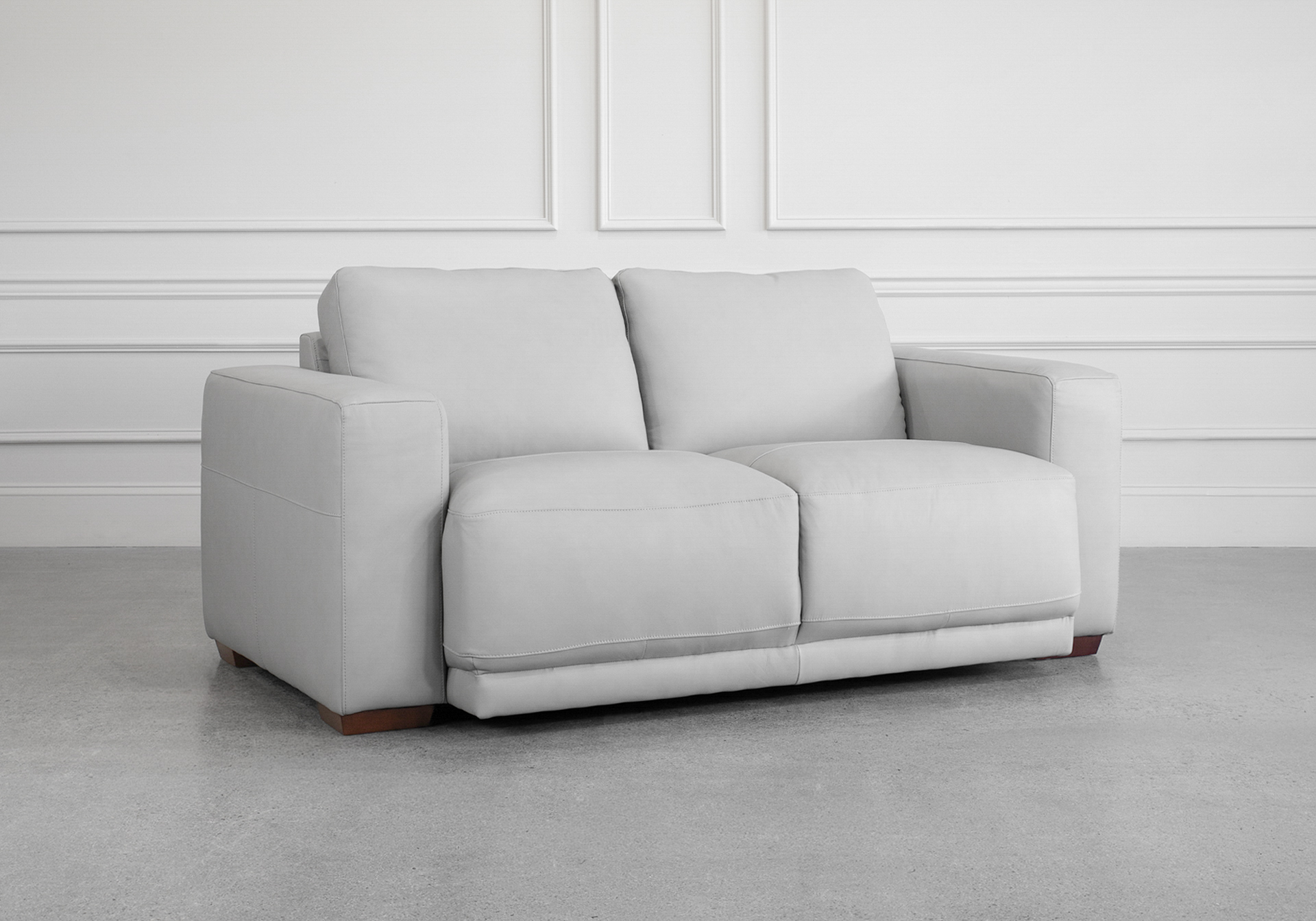 Sarasota Loveseat in Light Grey - Angle