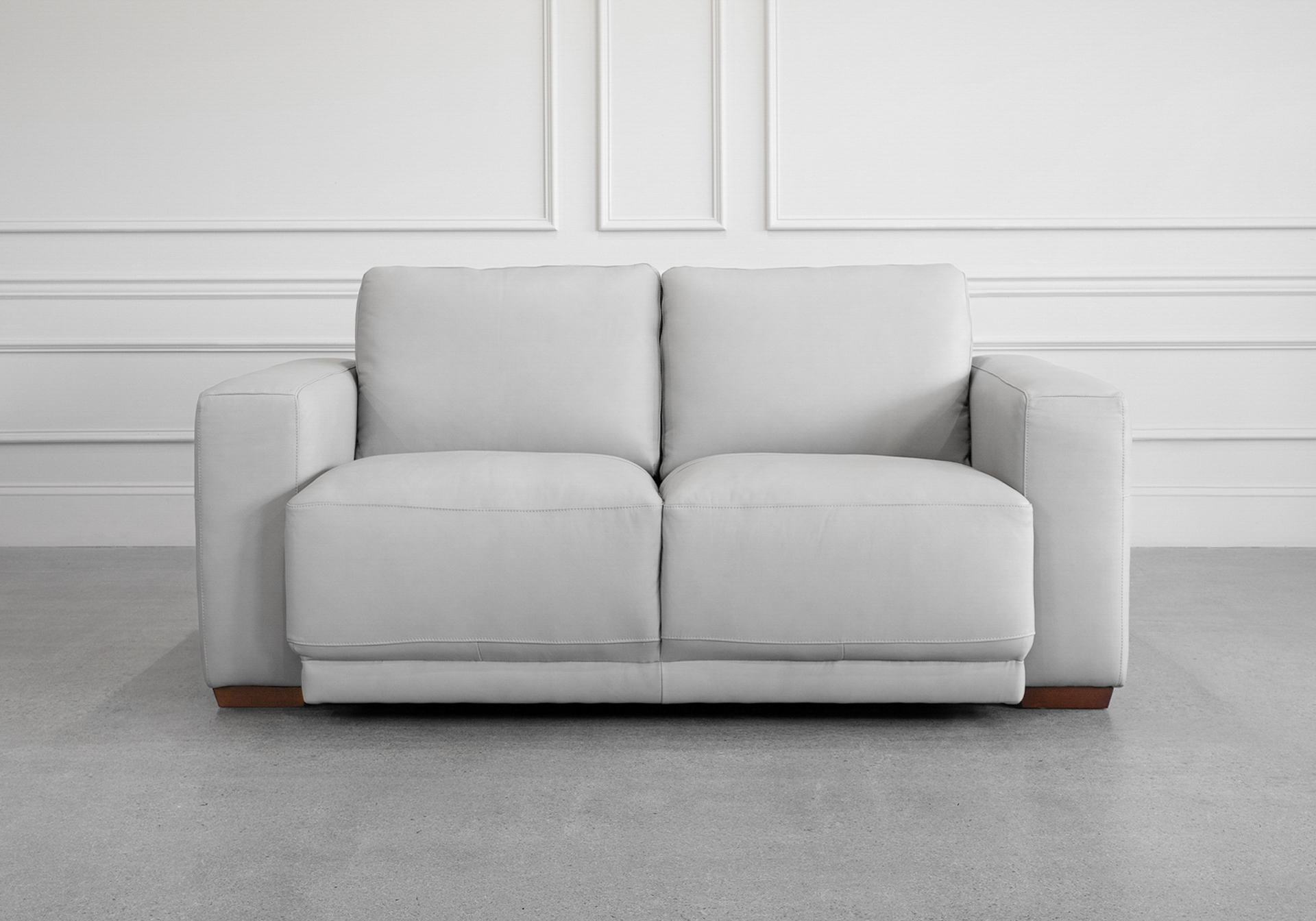 Sarasota Loveseat in Light Grey - Front