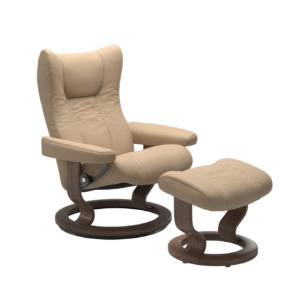 Wing - Beige & New Walnut - Angle Wing - Beige & New Walnut - Angle