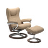 Wing Signature - Beige & New Walnut - Angle