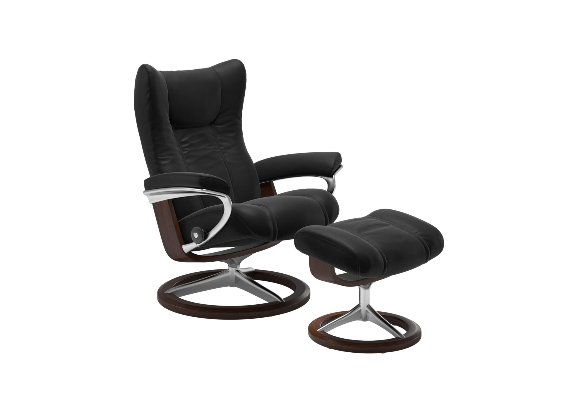 Wing Signature - Black & Brown - Angle