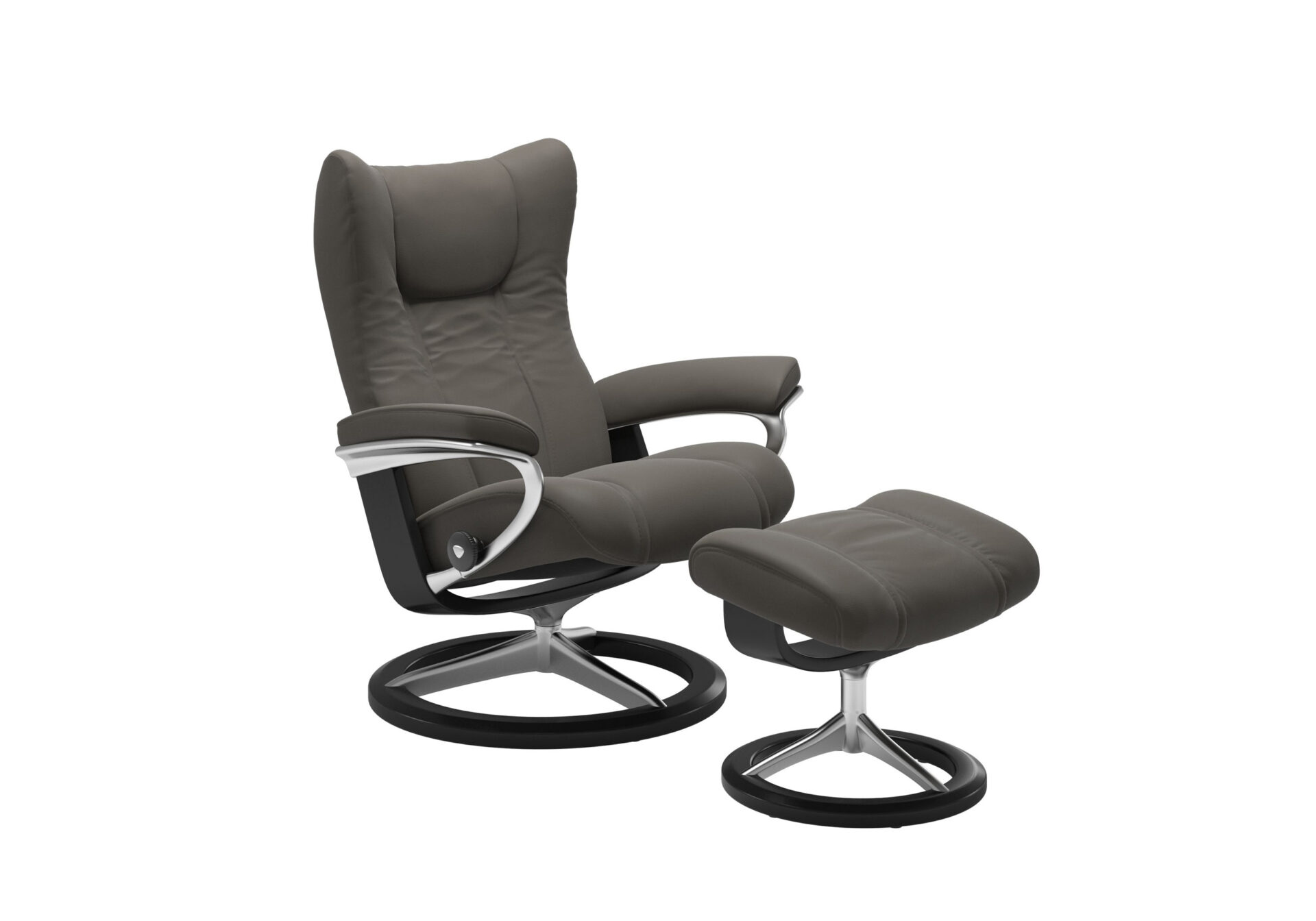 Wing Signature - Metal Grey & Black - Angle