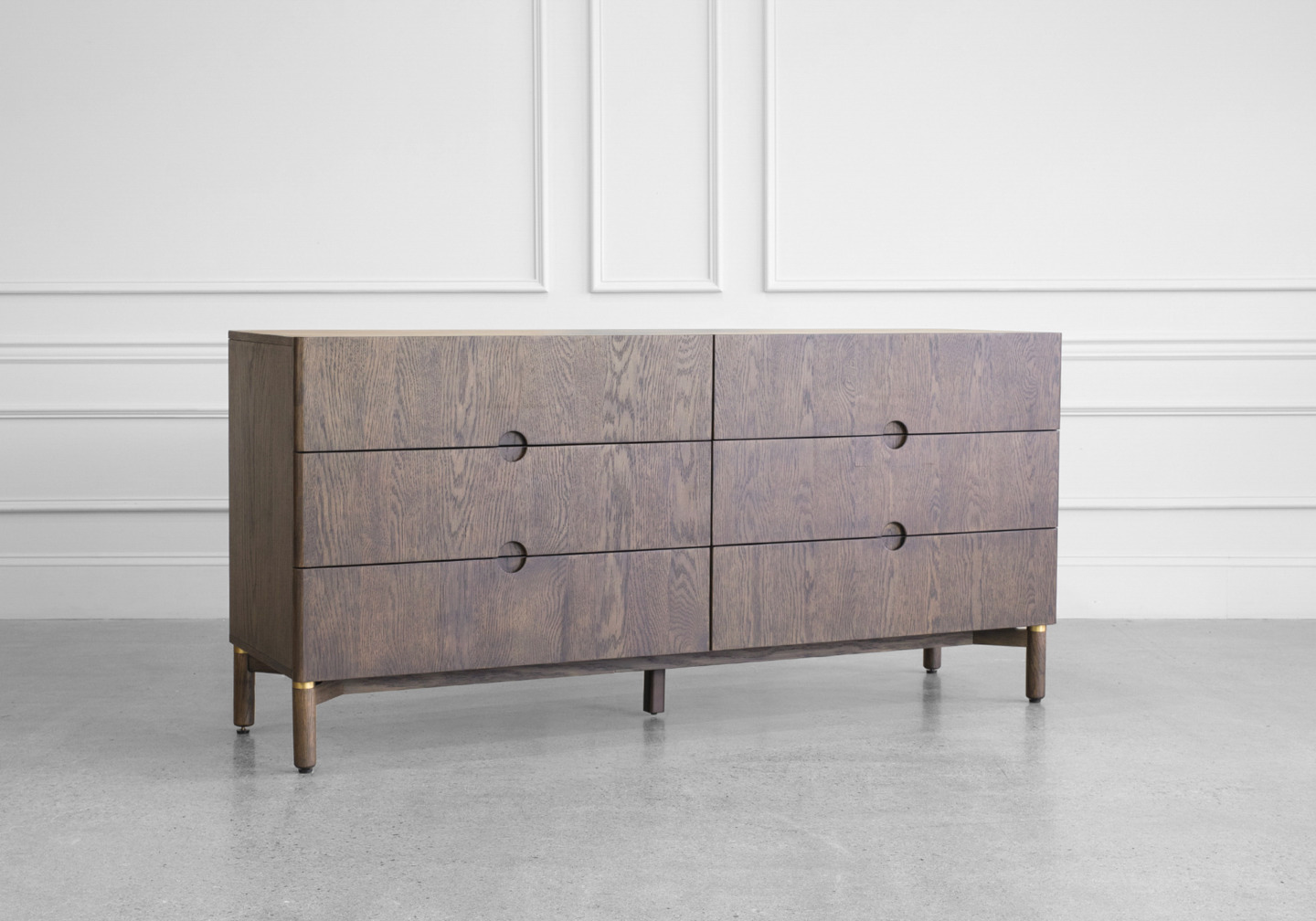 Arun Double Dresser in Espresso - Angle