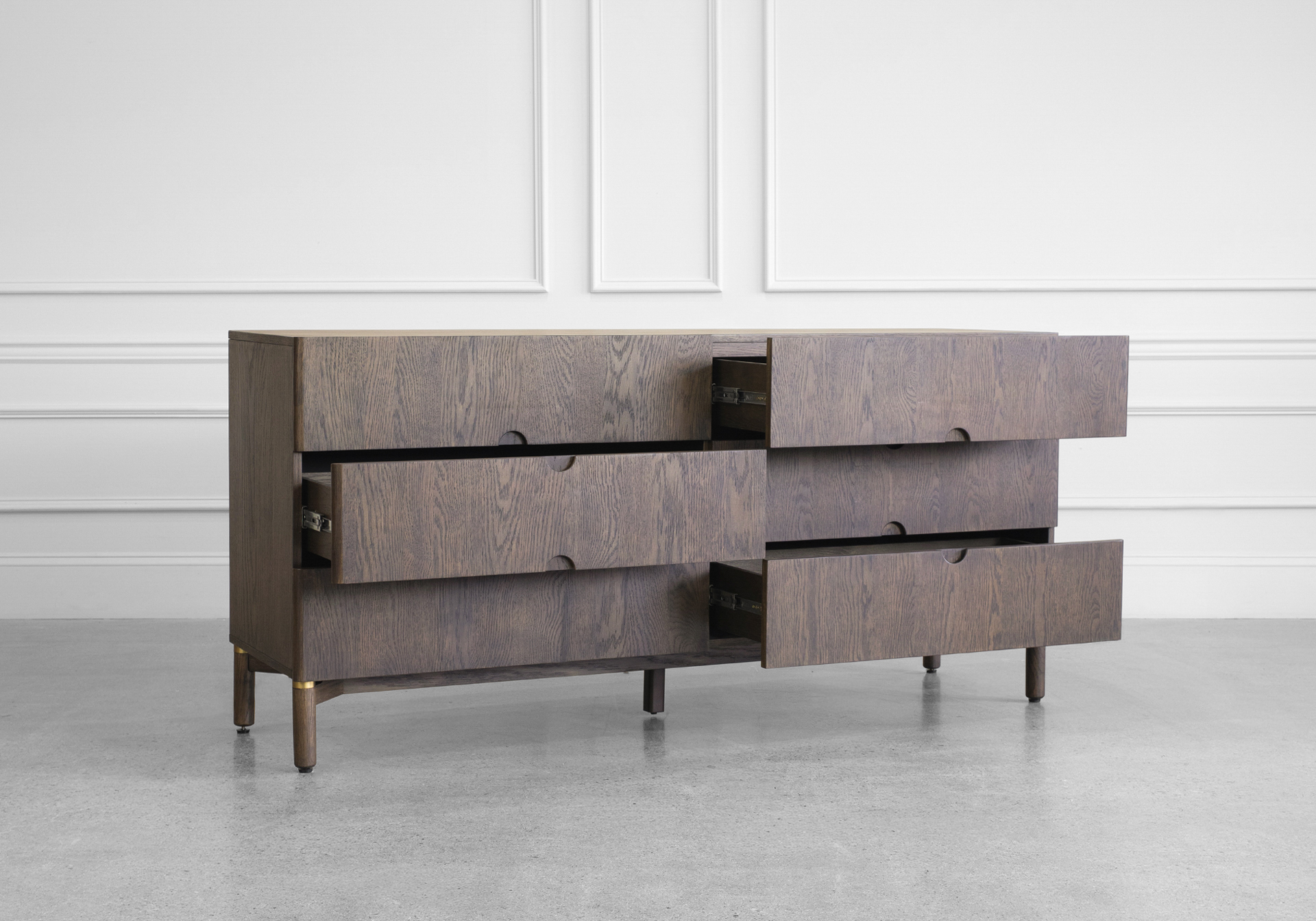 Arun Double Dresser in Espresso - Drawers Arun Double Dresser in Espresso - Drawers