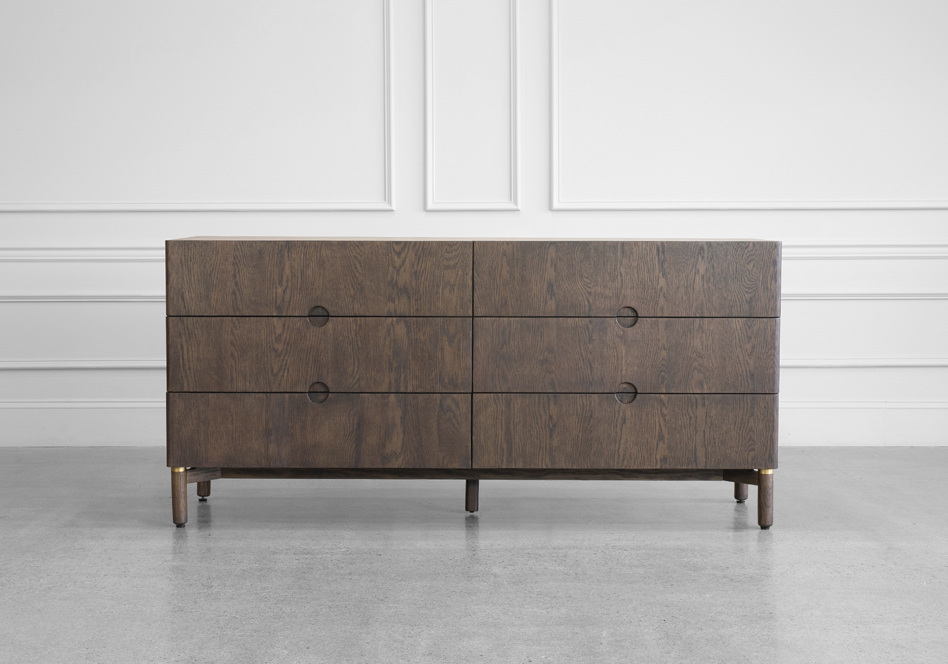 Arun Double Dresser in Espresso - Front