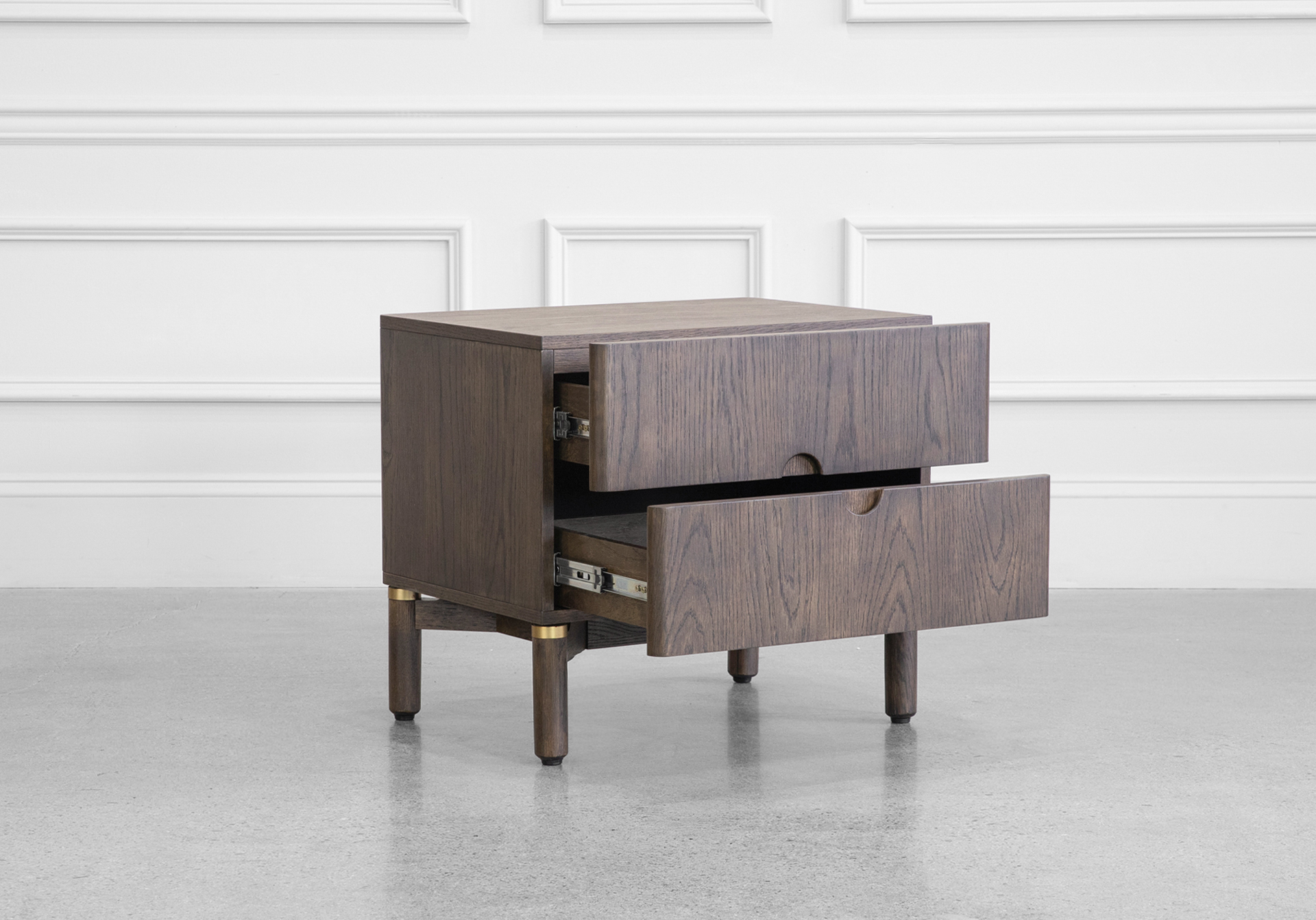 Arun Nightstand in Espresso - Angle - 2 Arun Nightstand in Espresso - Angle - 2