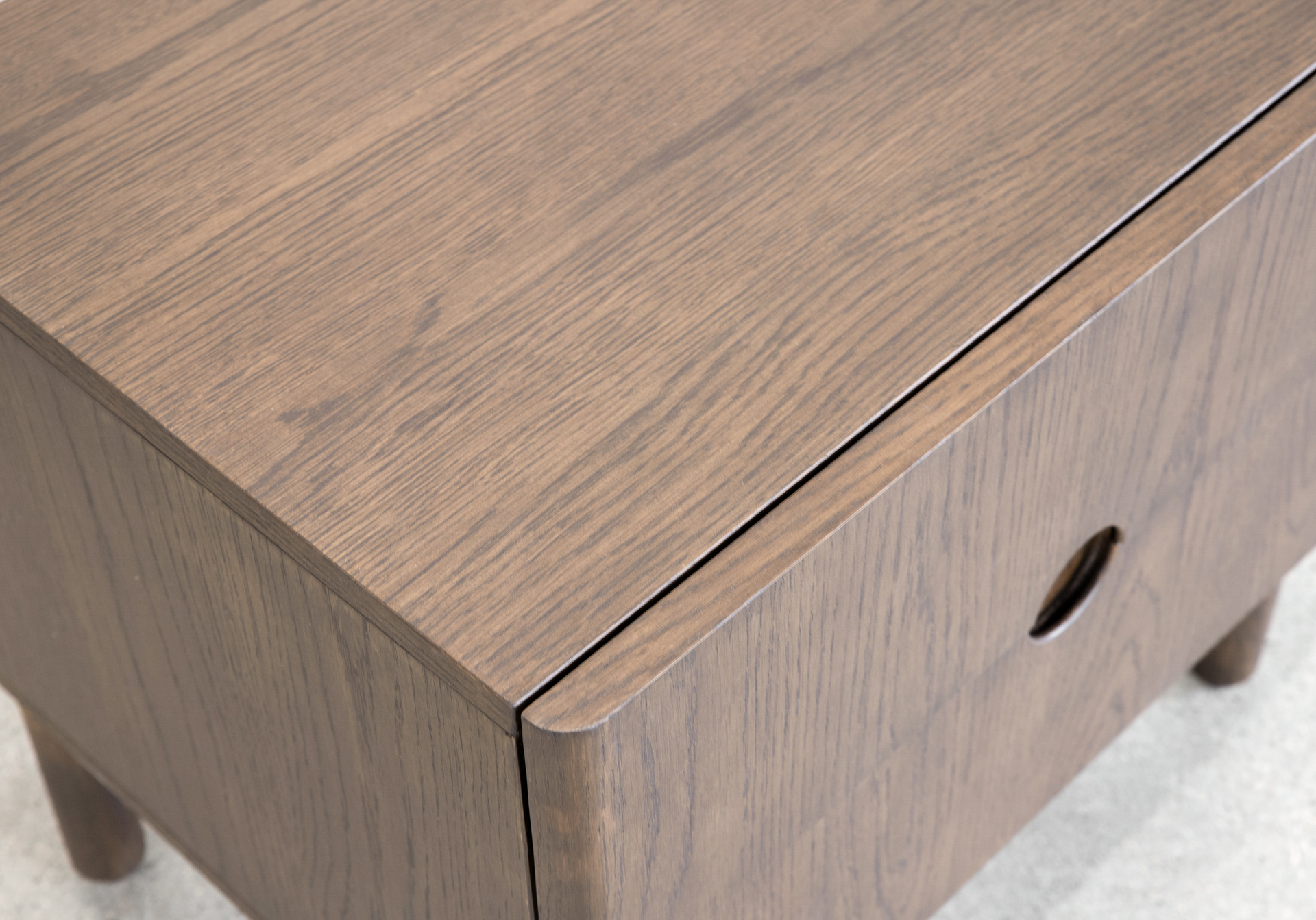 Arun Nightstand in Espresso - Close Up Arun Nightstand in Espresso - Close Up