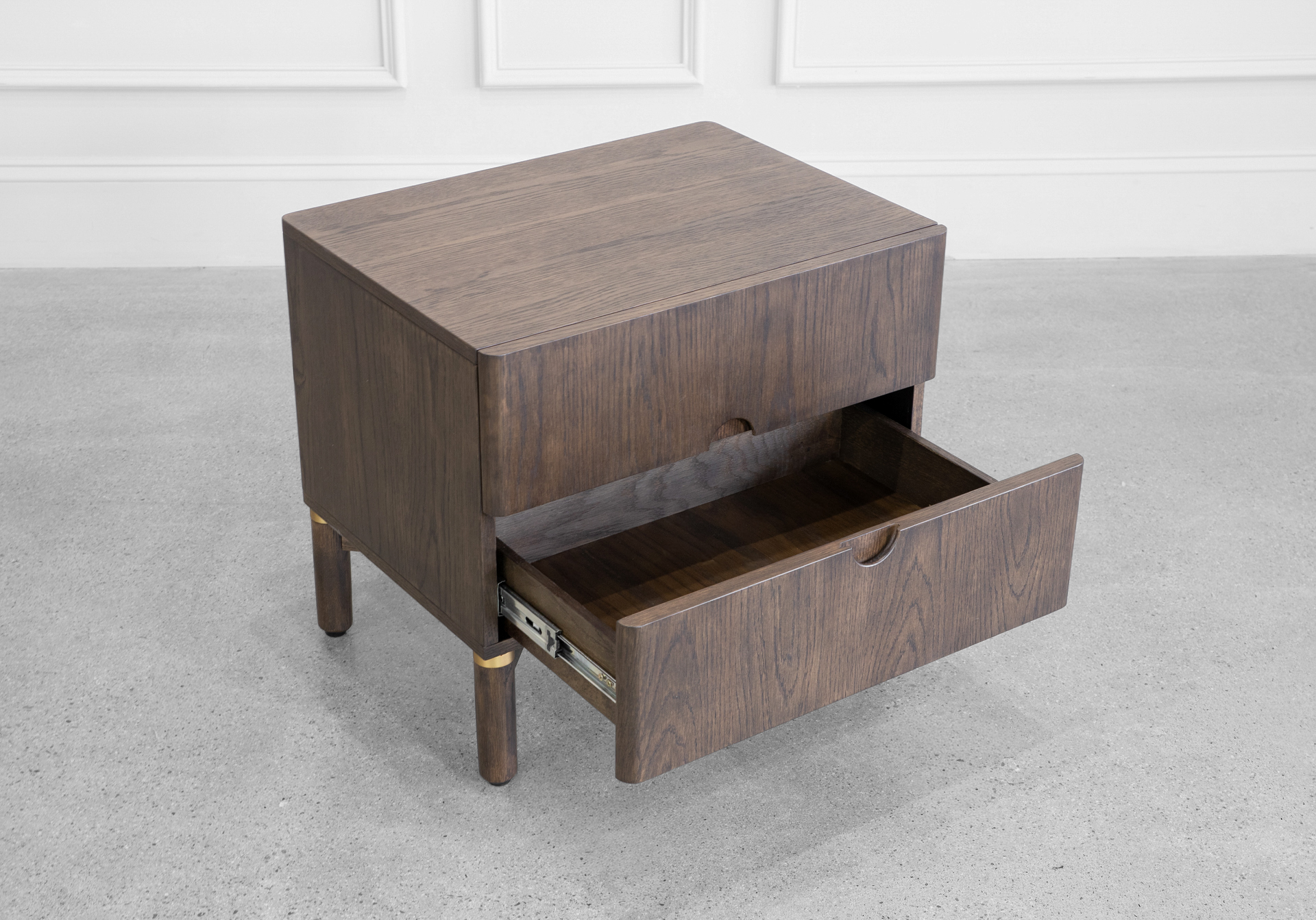 Arun Nightstand in Espresso - Drawer Arun Nightstand in Espresso - Drawer