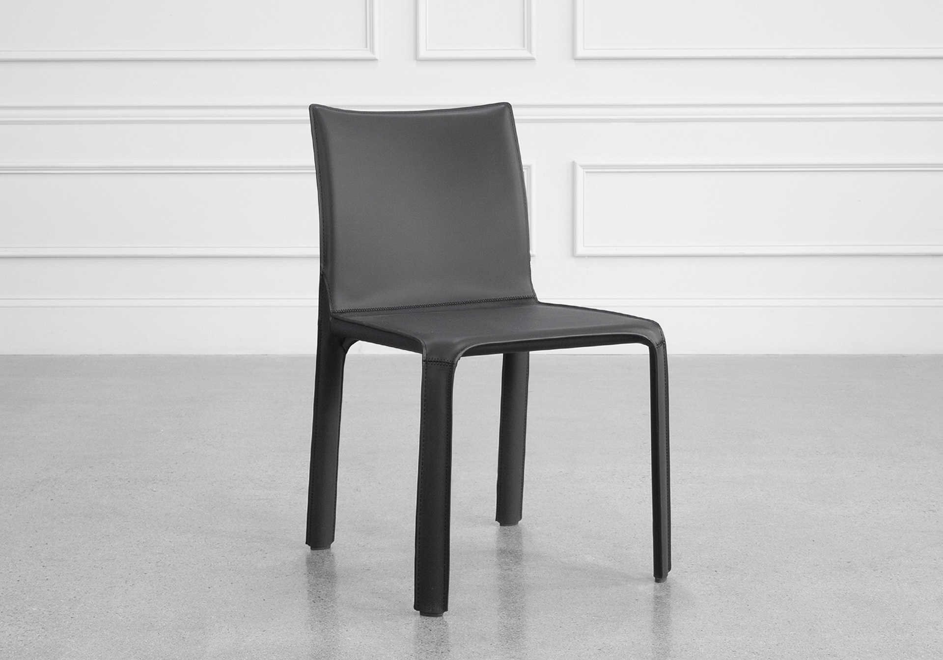 Eleena Dining Chair in Black - Angle