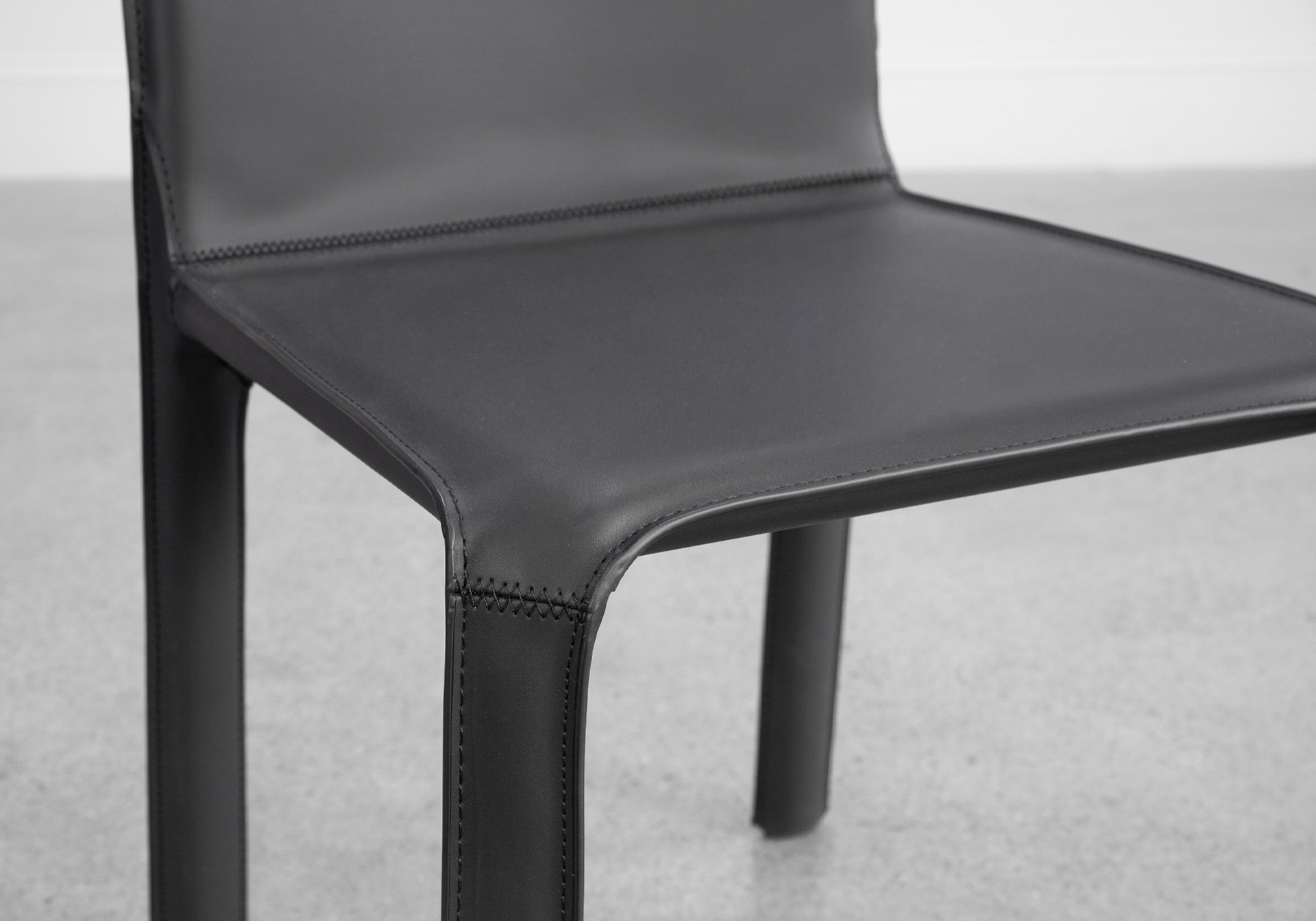 Eleena Dining Chair in Black - Close Up Eleena Dining Chair in Black - Close Up
