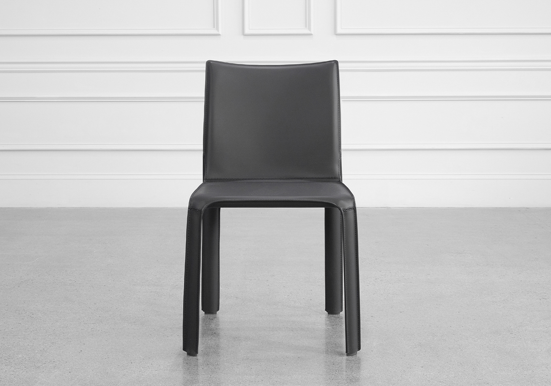 Eleena Dining Chair in Black - Front