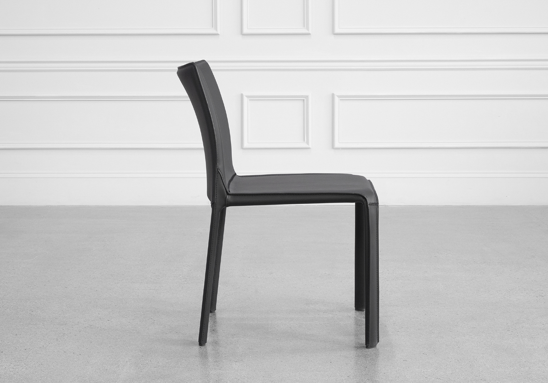 Eleena Dining Chair in Black - Side Eleena Dining Chair in Black - Side
