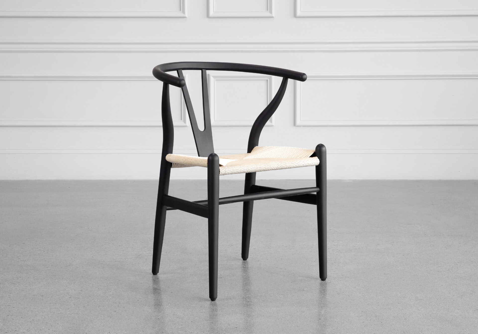Freja Dining Chair in Black - Angle
