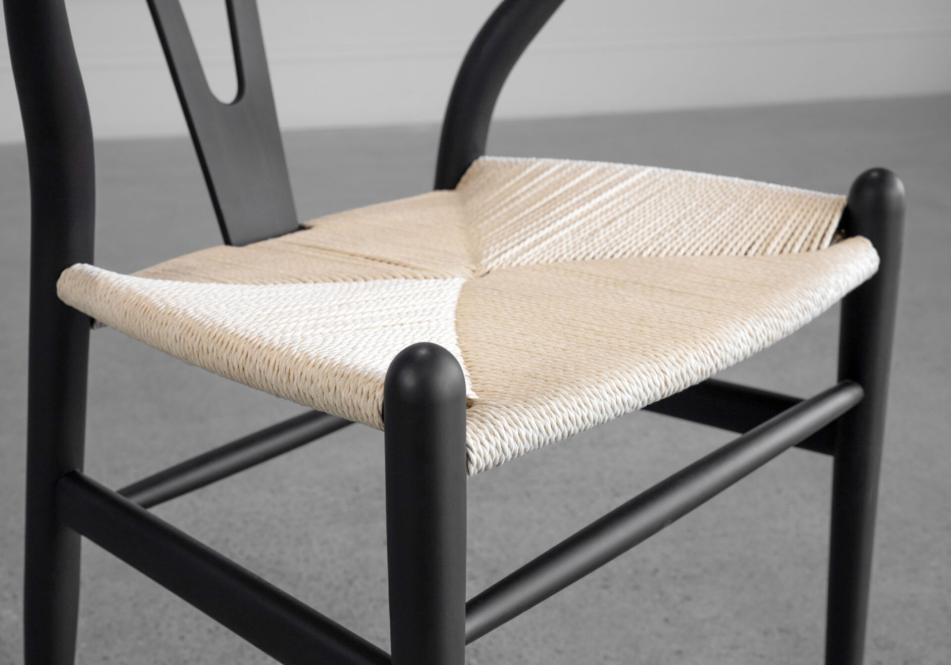 Freja Dining Chair in Black - Close Up Freja Dining Chair in Black - Close Up