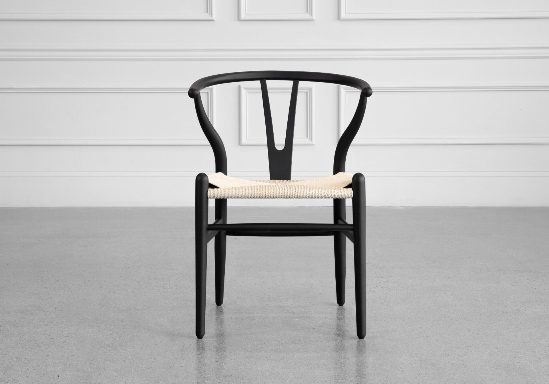 Freja Dining Chair in Black - Front