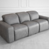 Jackson Leather Sofa in Dark Grey Jackson Leather Sofa in Dark Grey
