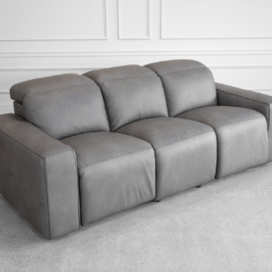 Jackson Leather Sofa in Dark Grey Jackson Leather Sofa in Dark Grey