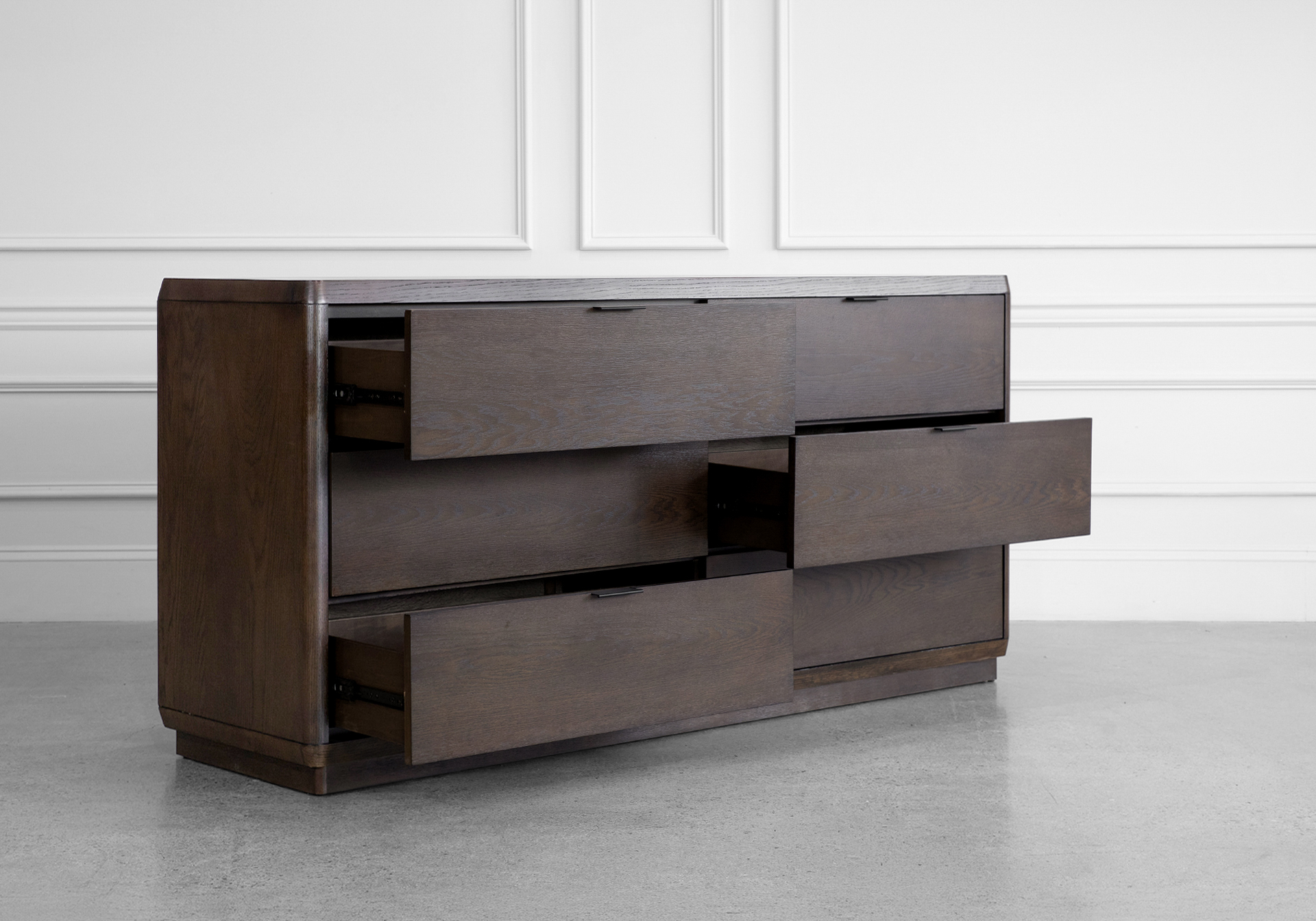Natu Double Dresser in Dark Espresso - Angle - 2