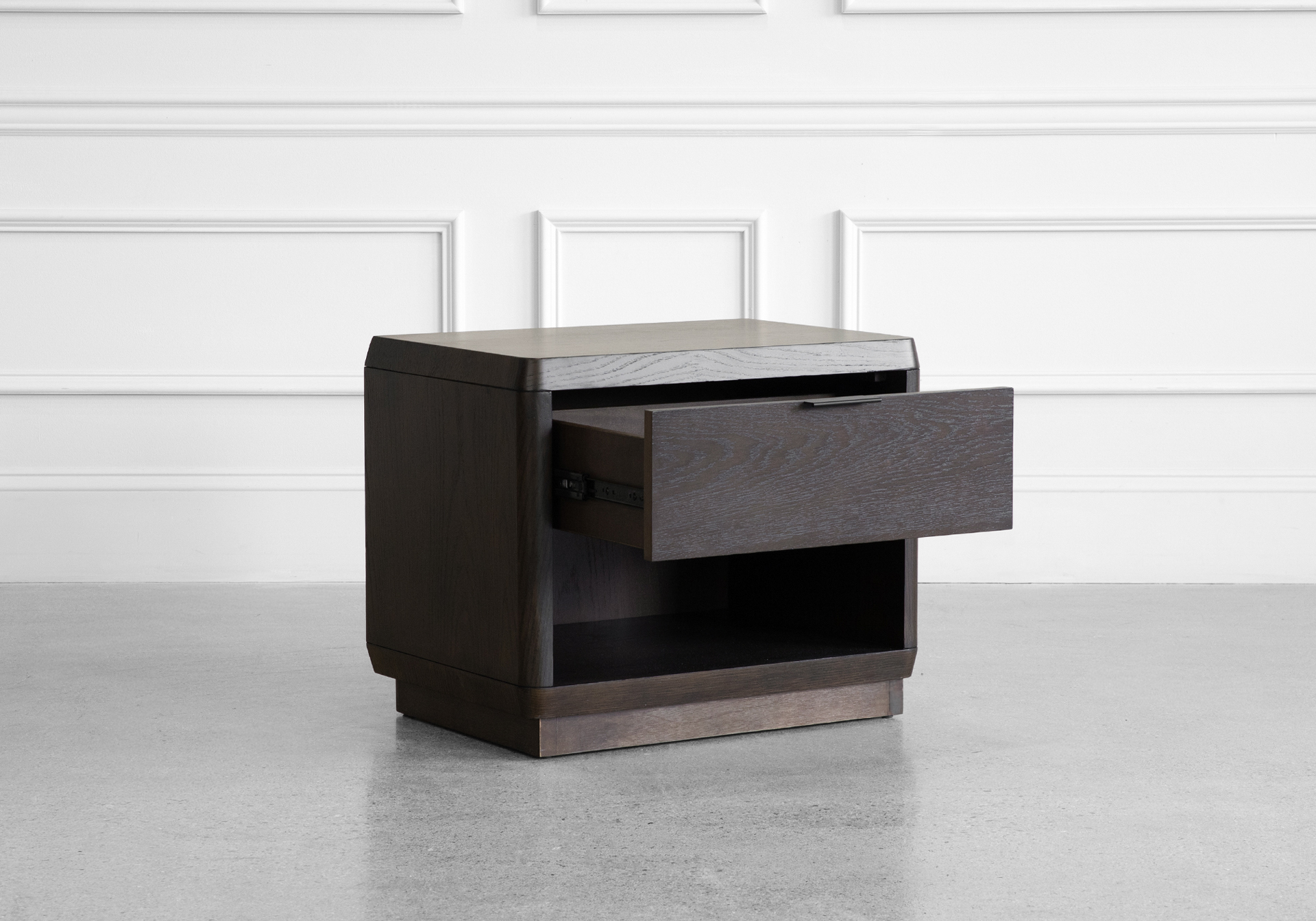 Natu Nightstand in Dark Espresso - Angle - 2 Natu Nightstand in Dark Espresso - Angle - 2