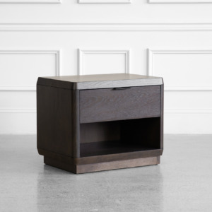 Natu Nightstand in Dark Espresso - Angle Natu Nightstand in Dark Espresso - Angle