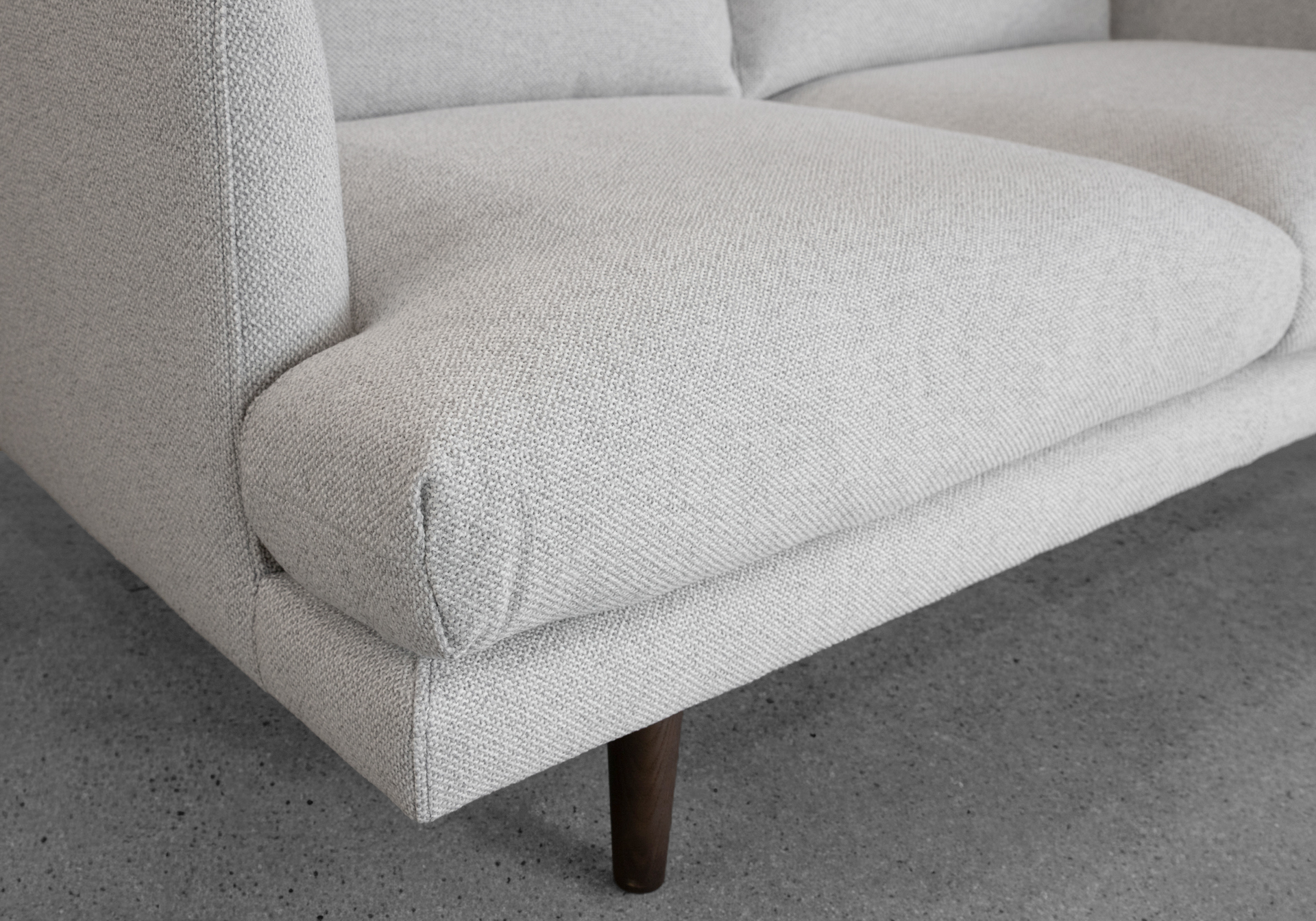 Twins Fabric Loveseat - Close Up Twins Fabric Loveseat - Close Up