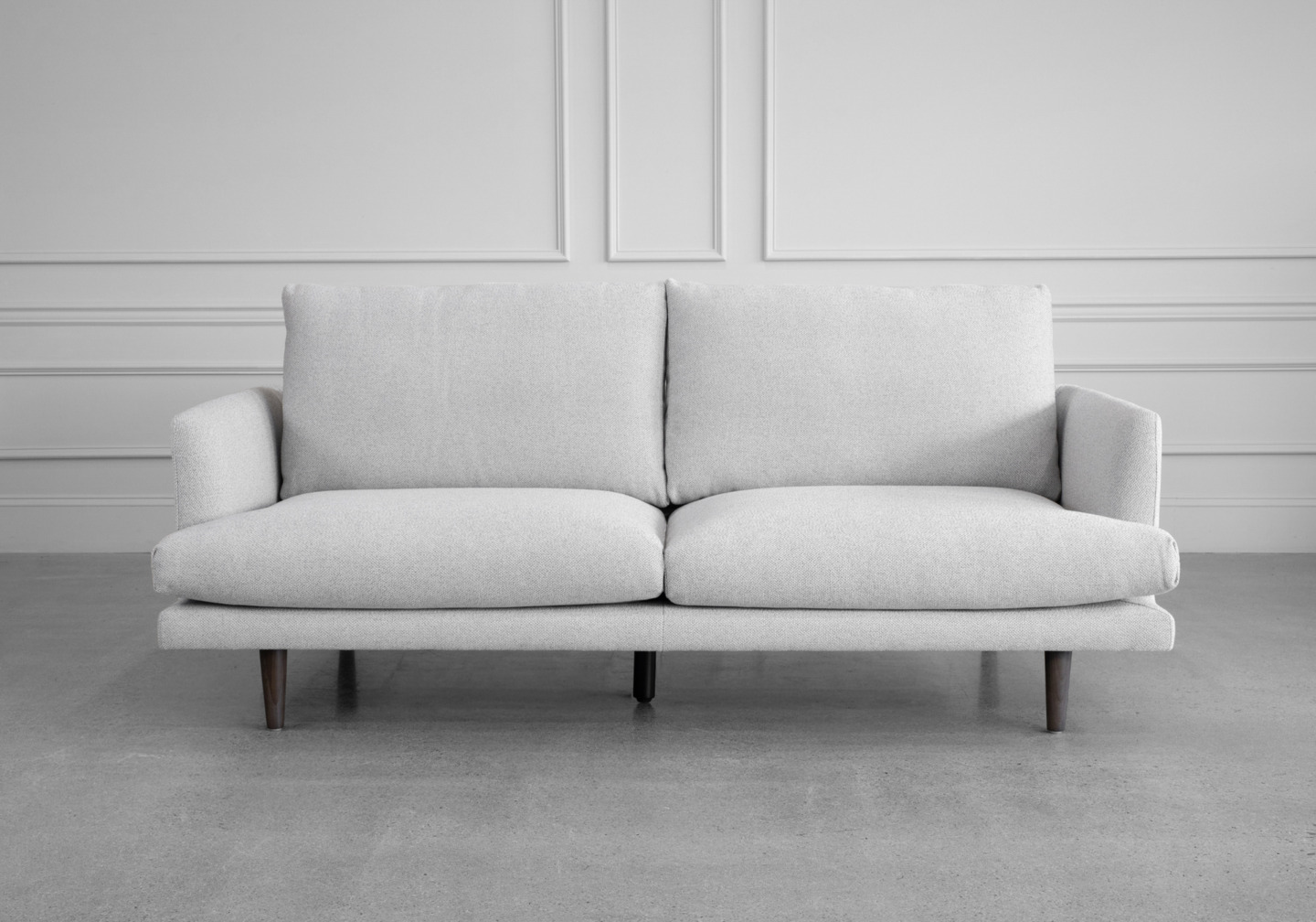 Twins Fabric Sofa - Front
