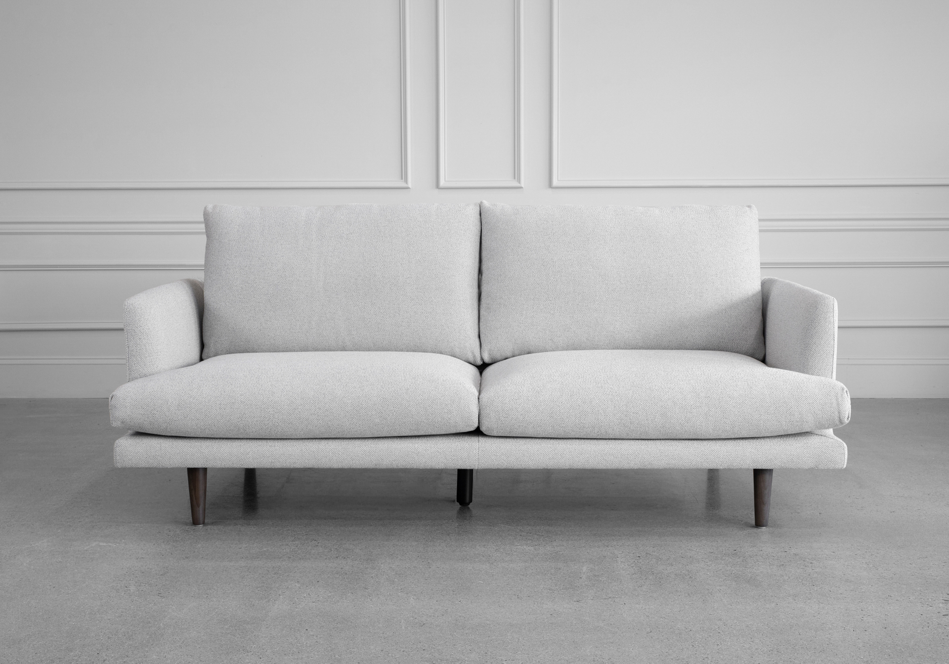 Twins Fabric Sofa - Front