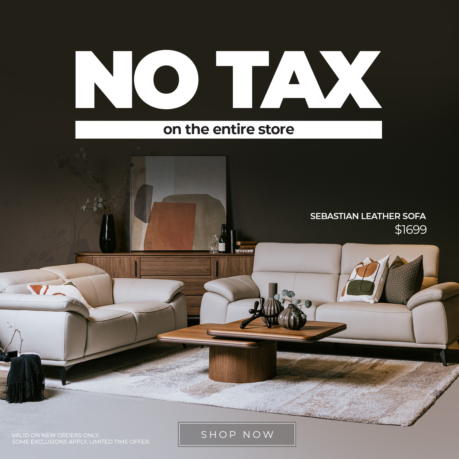 NO TAX SALE - ON NOW!