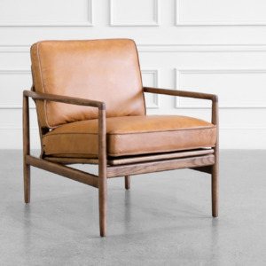 Flavin Chair in Tan - Angle